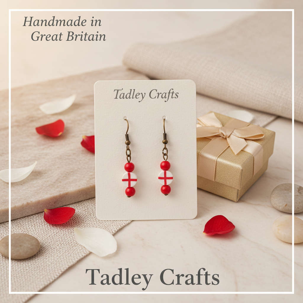 England Earrings Social Media Graphic