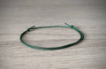 Army Green Waxed Cord Friendship Bracelet | Handmade Adjustable