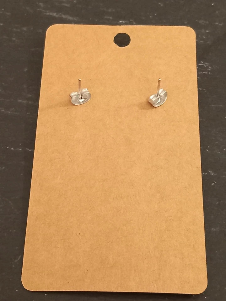 Christmas coffee cabochon earrings studs
