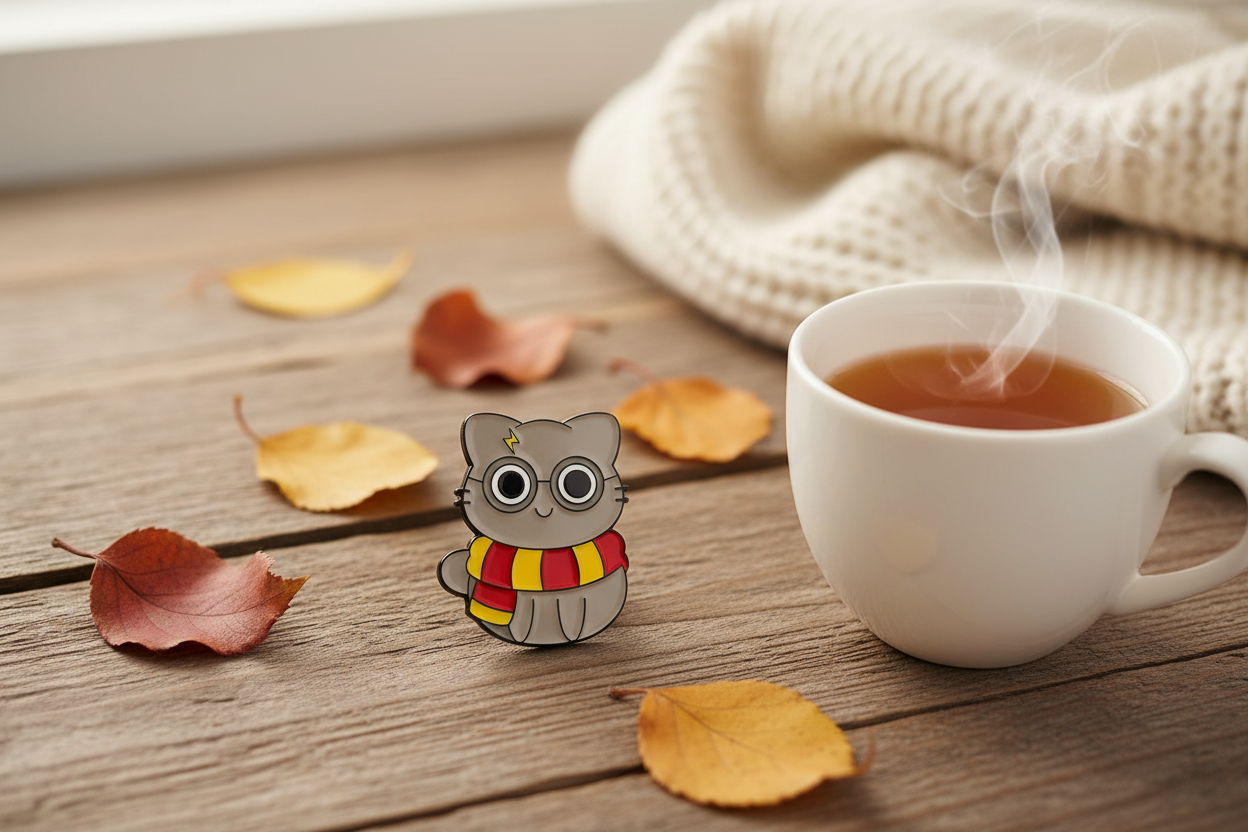 Crookshanks Cat Brooch Lifestyle