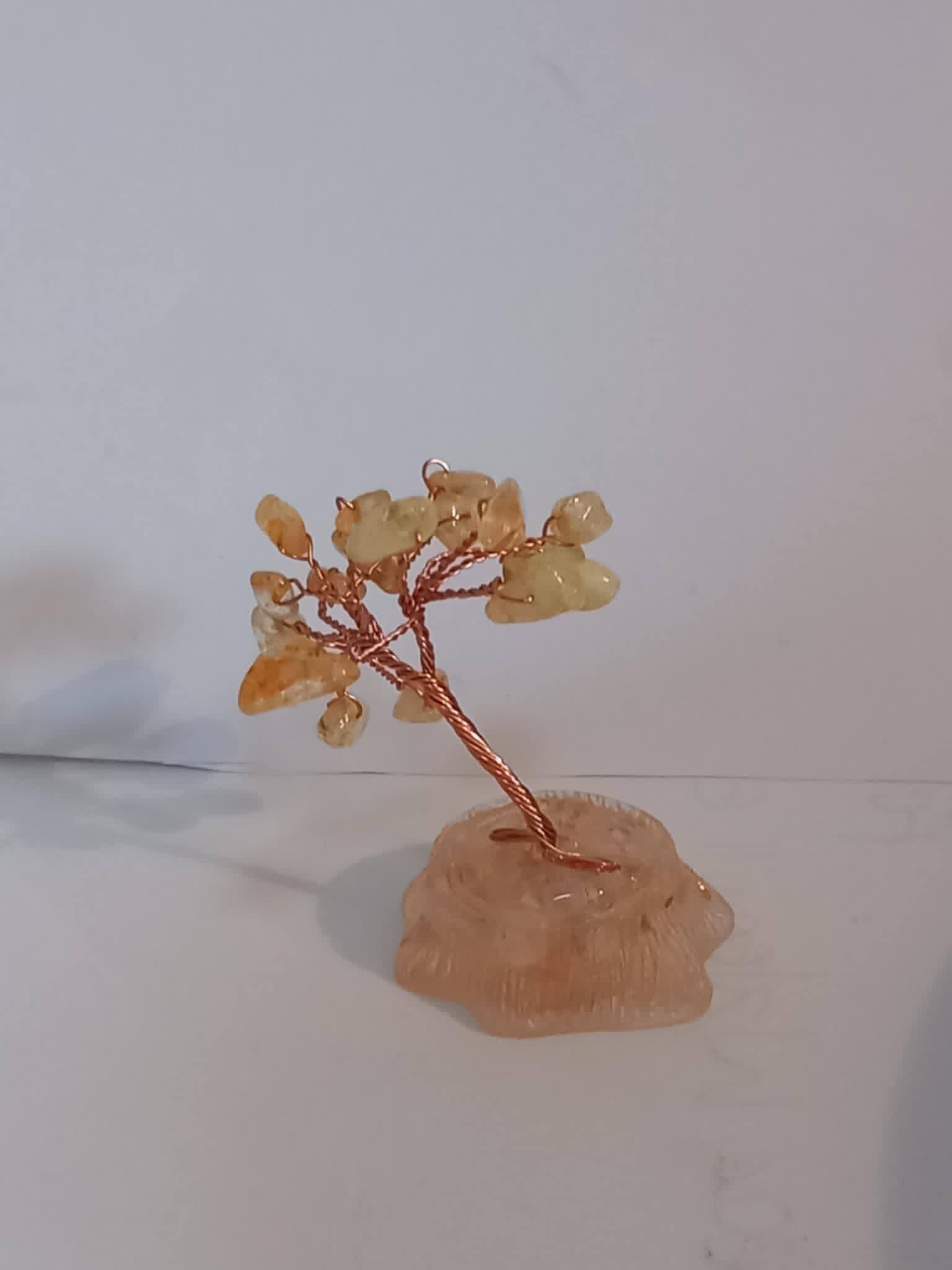 Handmade crystal citrine tree