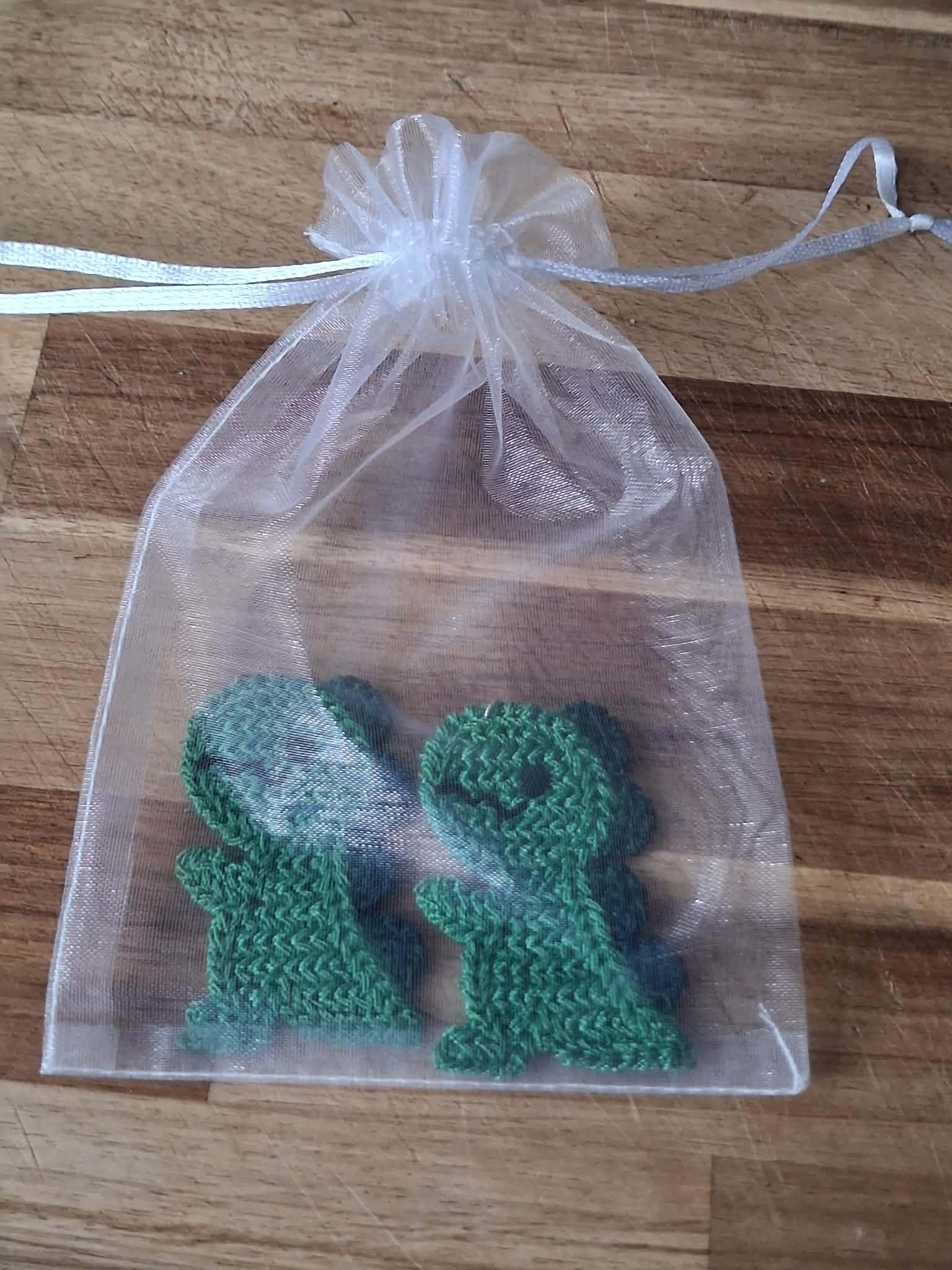 Dinosaur Crochet Dangly Earrings – Handmade OOAK Gift for Her | Fun Boho Earrings UK