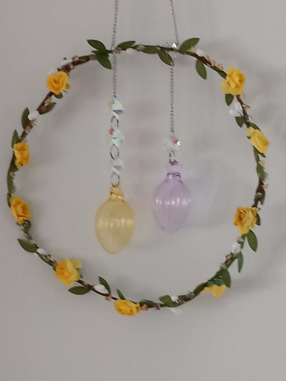 Easter Sun Catcher Easter Egg Suncatcher glass Beads Brand New - Tadley crafts