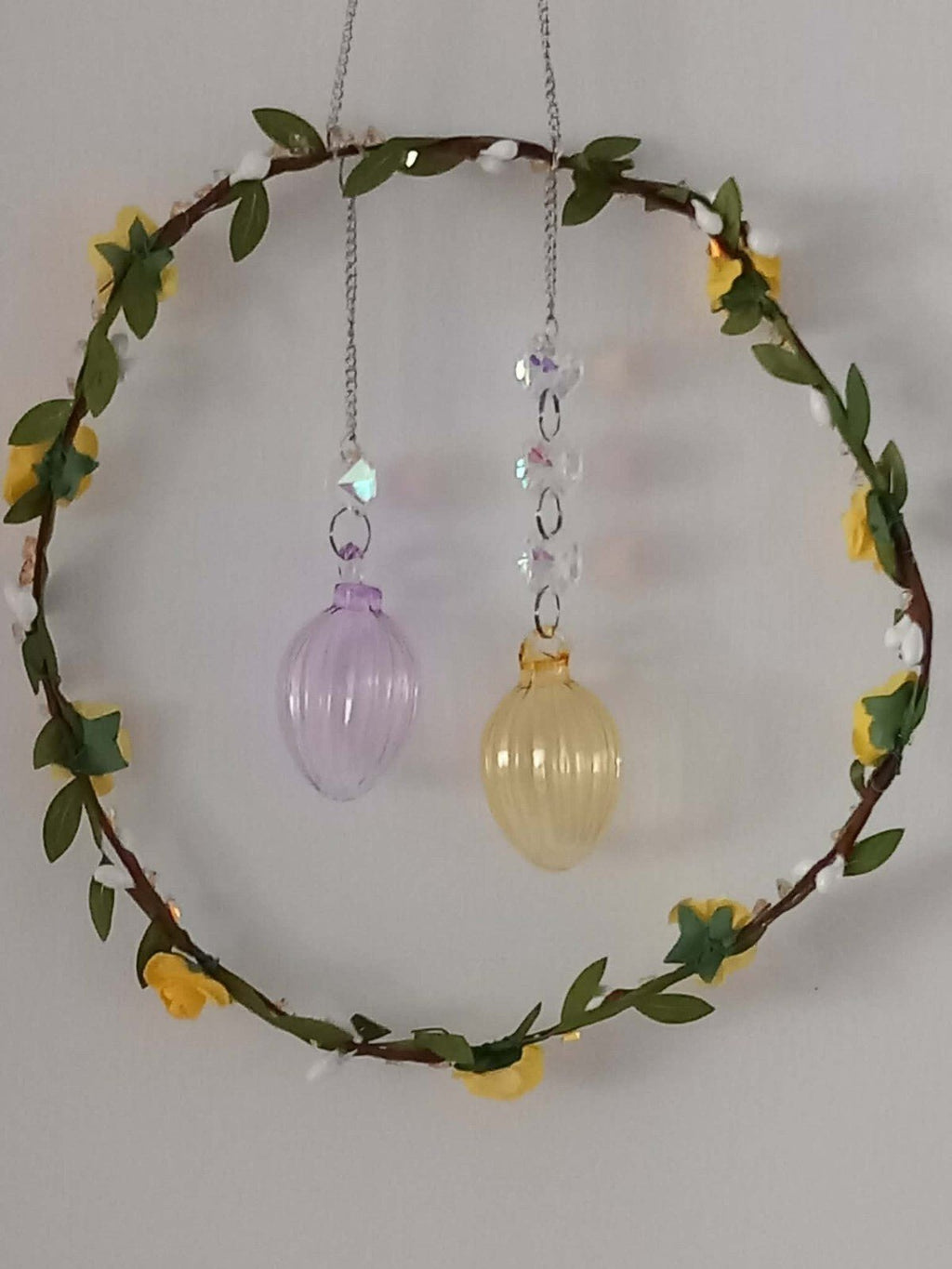 Easter Sun Catcher Easter Egg Suncatcher glass Beads Brand New - Tadley crafts
