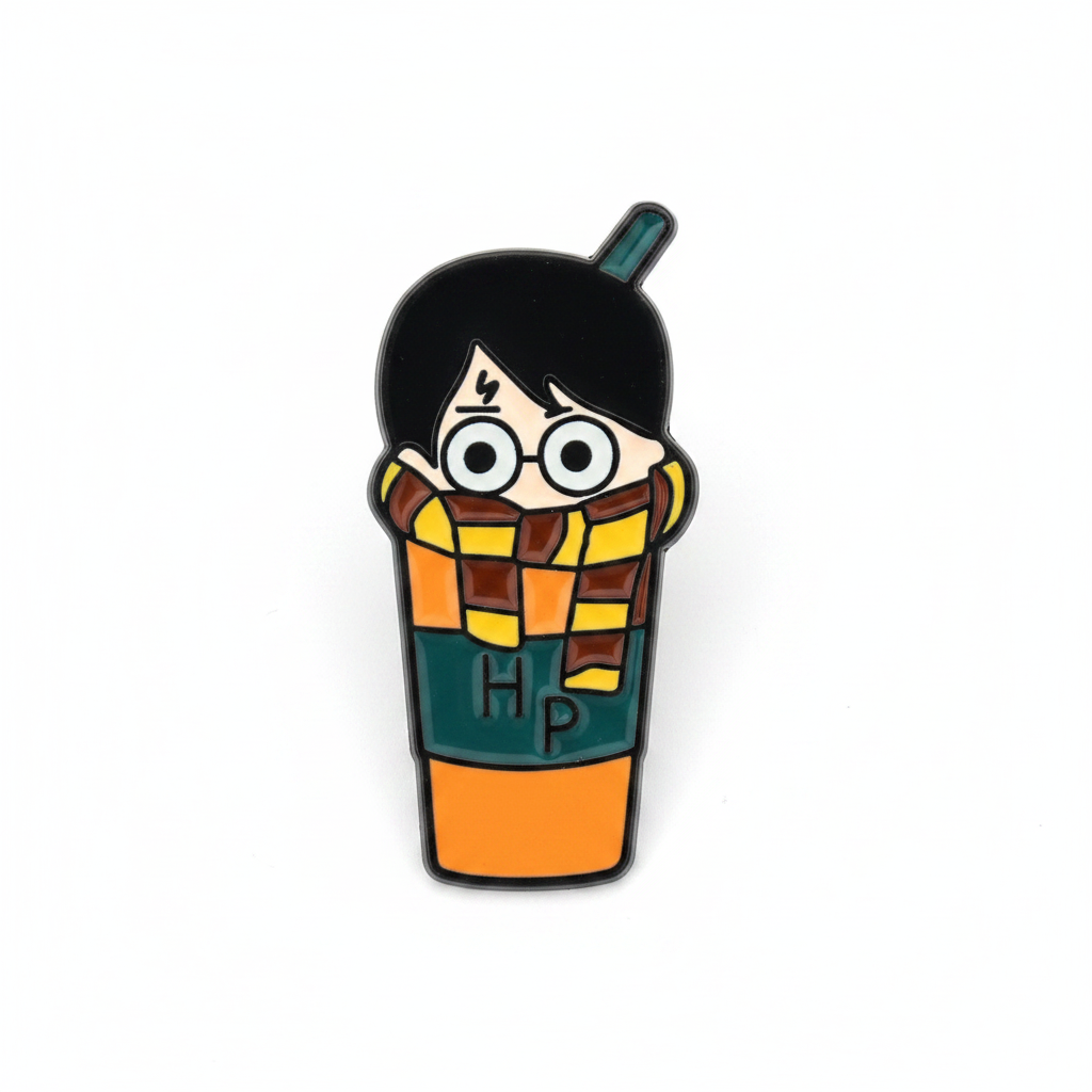 Harry Potter Coffee Cup Brooch on white background