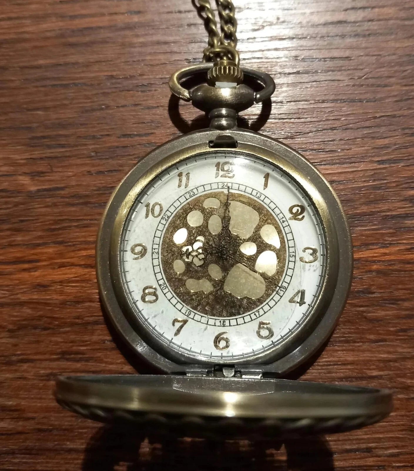 Love Heart design necklace watch 1