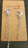Moon dangly earrings

