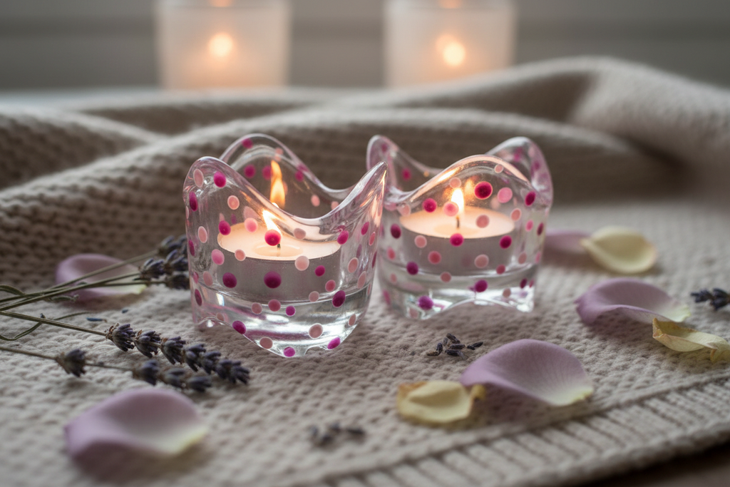 Purple Tealight Holders Lifestyle