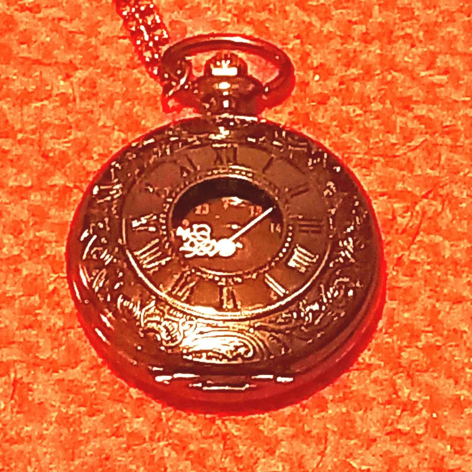 Necklace watch closed view