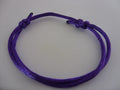 Purple Waxed Cord Bracelet