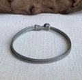 Light Grey waxed cord bracelet