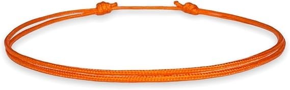 Orange cord bracelet 