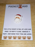 Christmas pocket hug Santa | Handmade Christmas pocket hug | Stocking Filler Gift