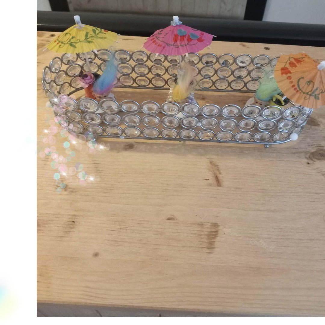 Table Sun Catcher with diorama glass Beads Brand New - Tadley crafts