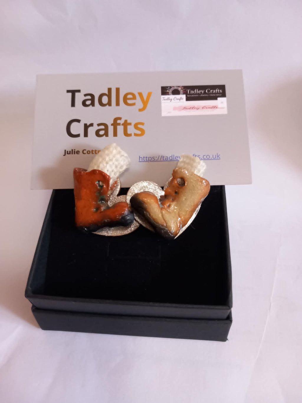 walking boot cufflinks