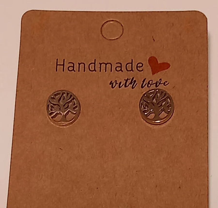 Boucles d'oreilles clous de Noël flocon de neige doré pour femmes #2