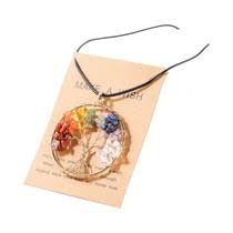Chakra tree of life necklace.
