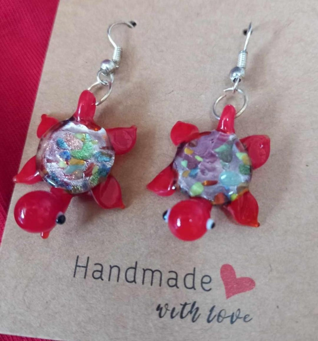 Turtle Earrings Drop Dangly Earrings for Women Brand New - Tadley crafts