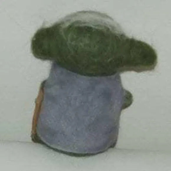 Yoda Needle Felt | Handmade Felted Yoda | One of a Kind Gift
